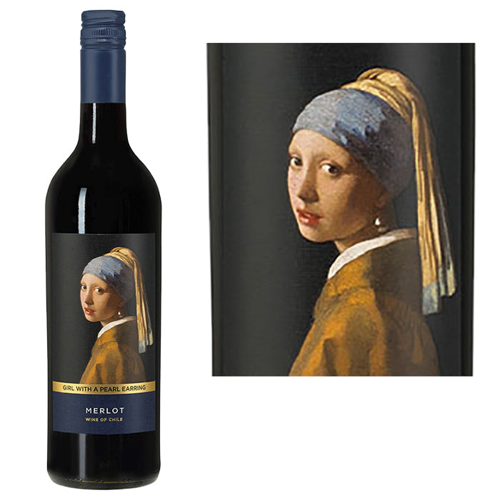 Vermeer Girl with a Pearl Earring Merlot