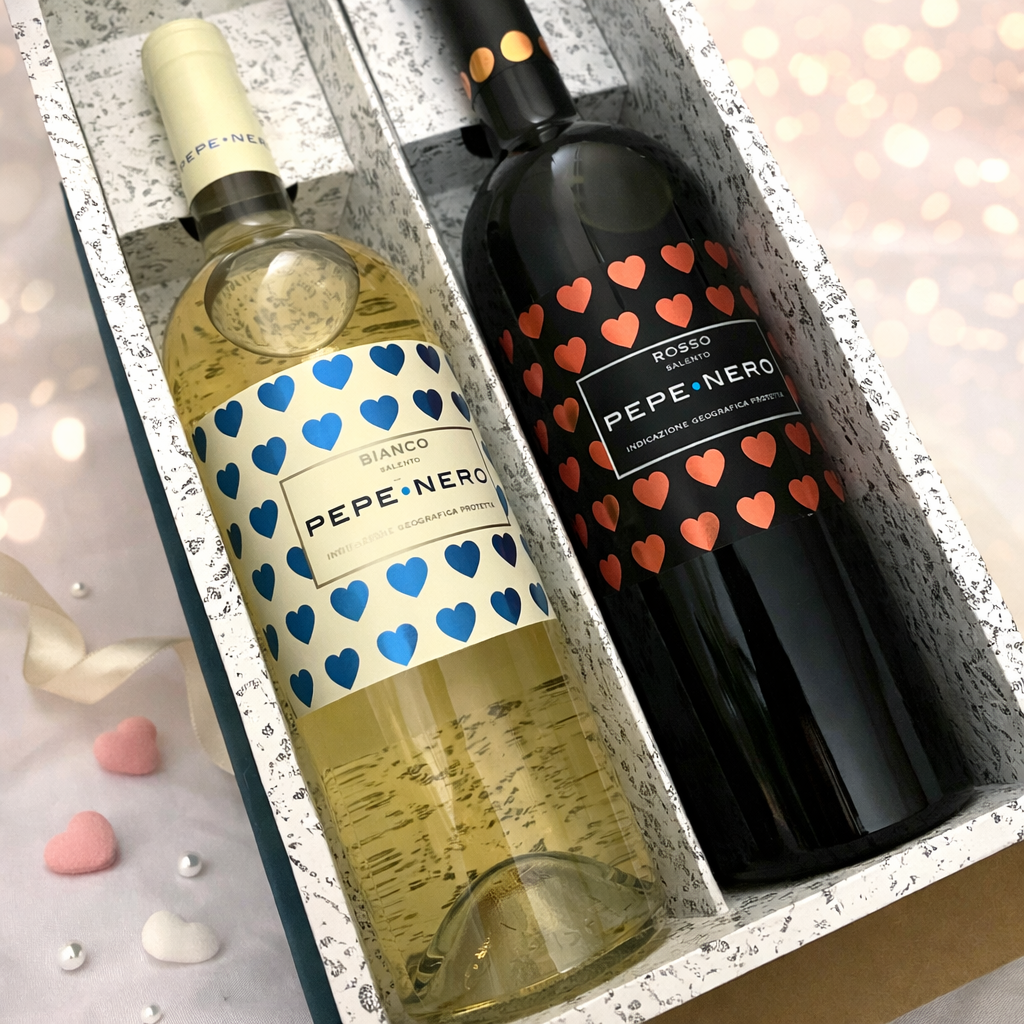 【期間限定】ハートラベル赤白ペアギフト