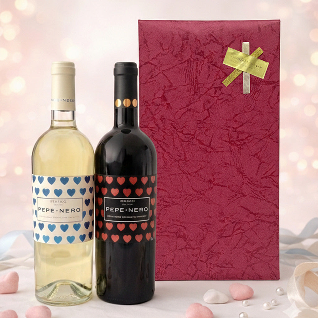 【期間限定】ハートラベル赤白ペアギフト